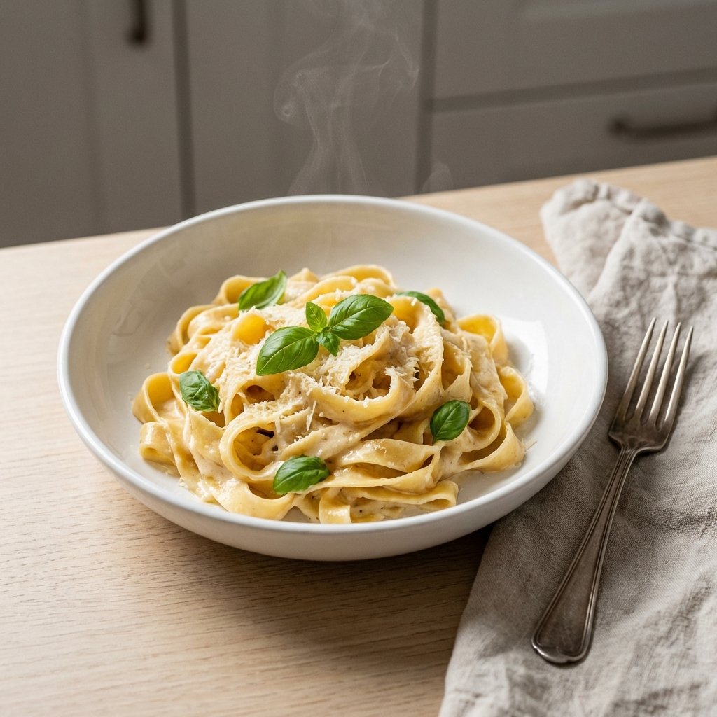 Keto Pasta mit Lachs