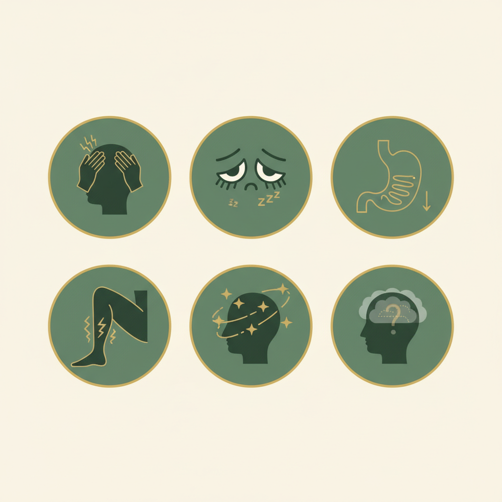 Keto-Grippe Symptome Infografik