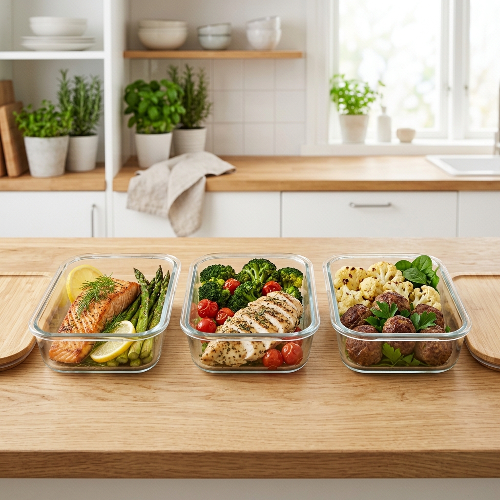 H&auml;hnchen und Brokkoli Lunchbox
