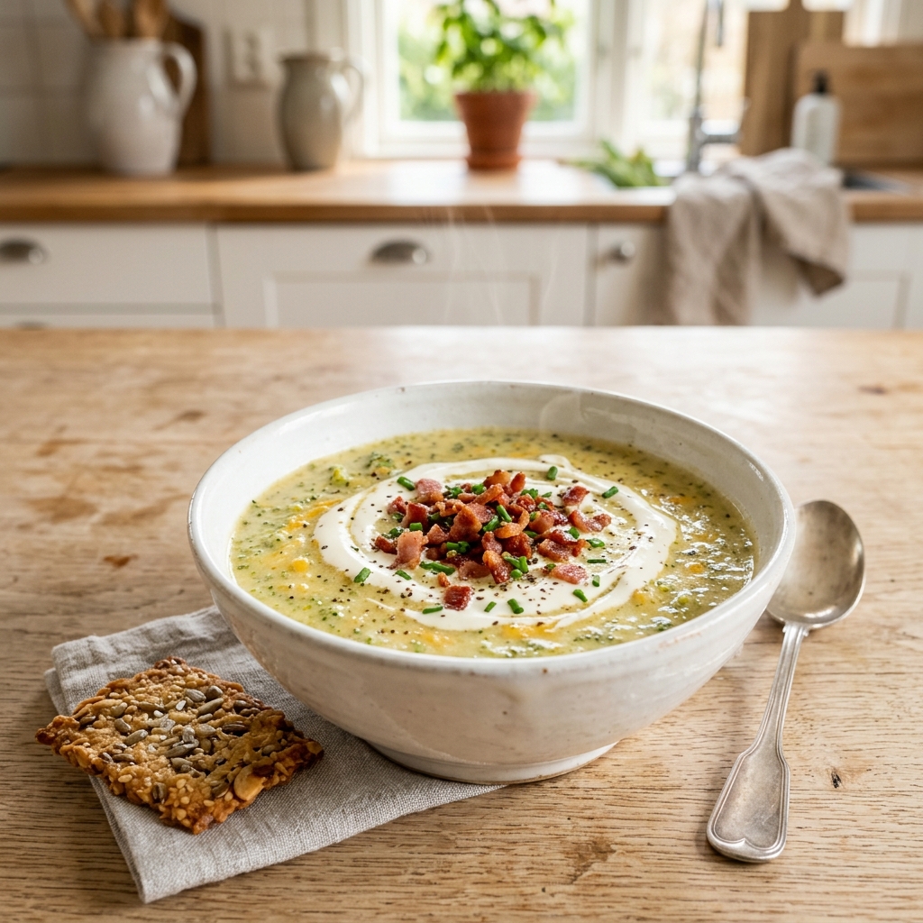 Cremige Brokkoli-K&auml;se-Suppe
